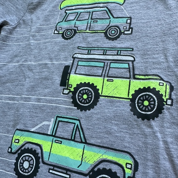 Grey Tee Shirt with Trucks 18M - Picture 3 of 4